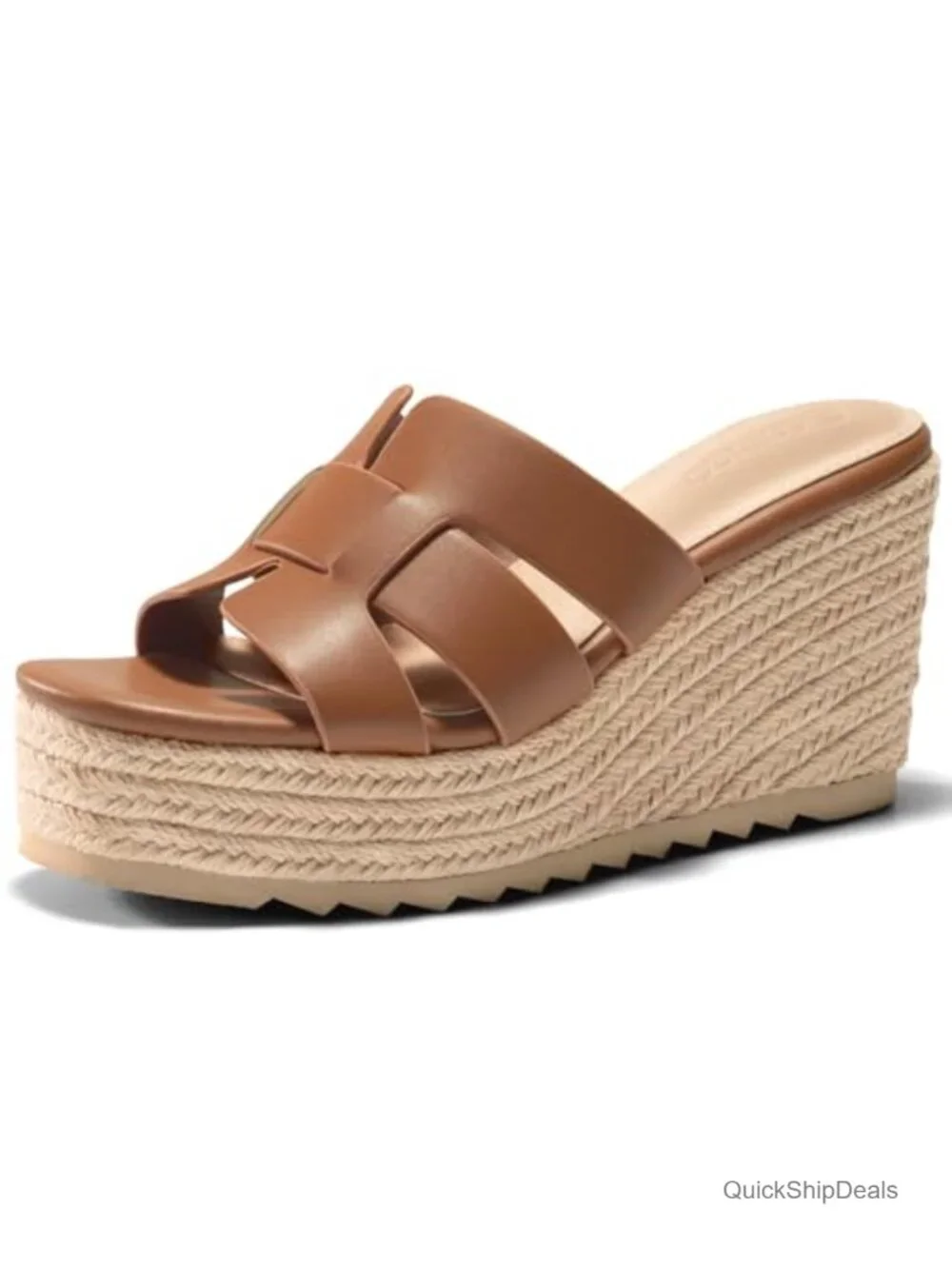 Wedge Sandals Platform Espadrille Heels Open Toe Strappy Slip On Casual Summer